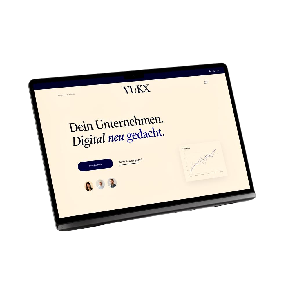 Vukx Webseiten-Mockup